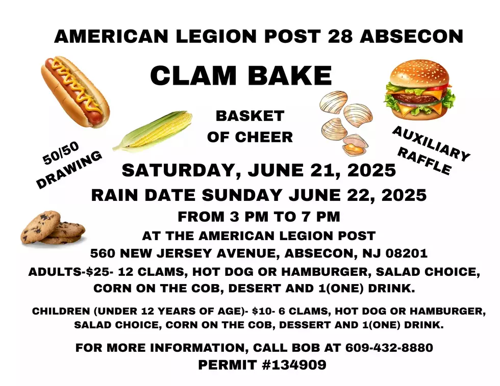 Join Us for The American Legion Post 28’s Clambake @ Absecon!